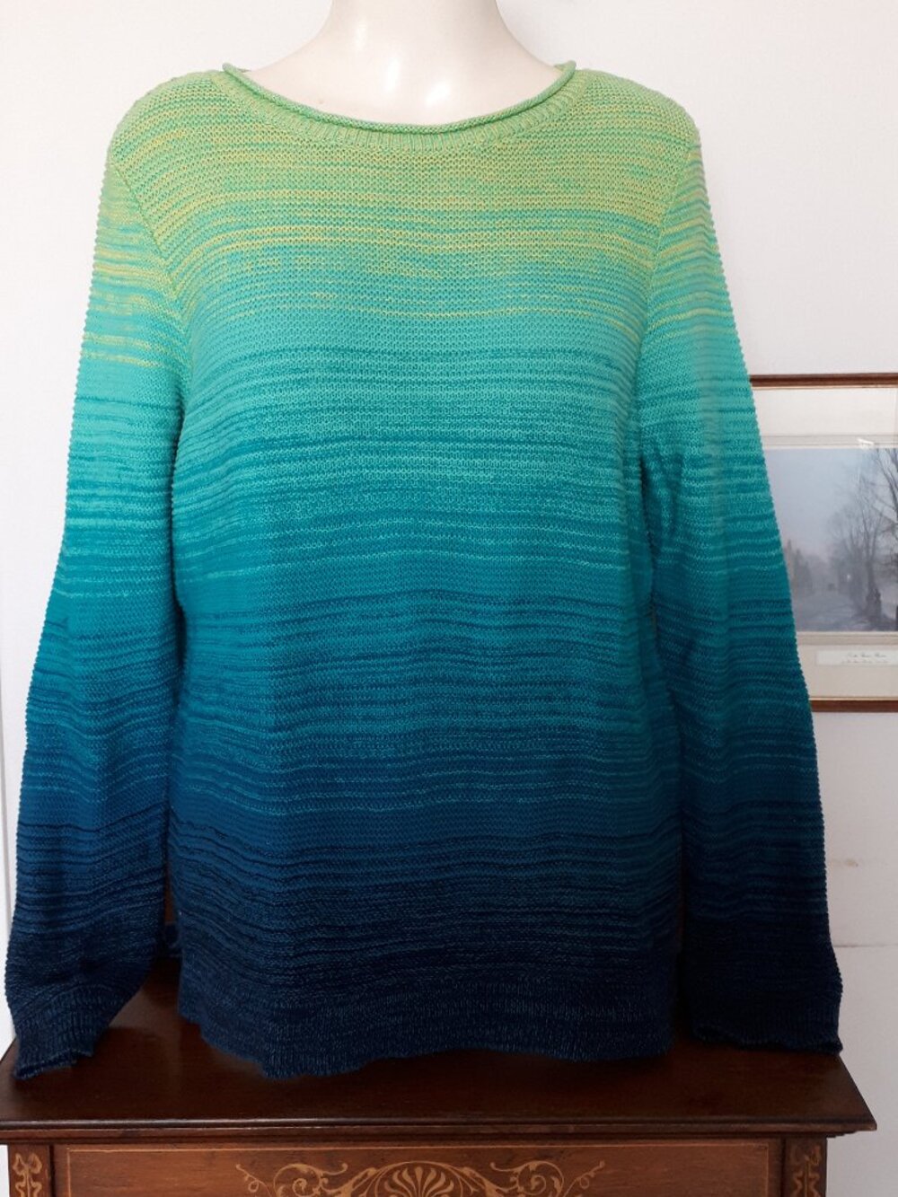 Chaps Ombre Sweater - Sz. Large